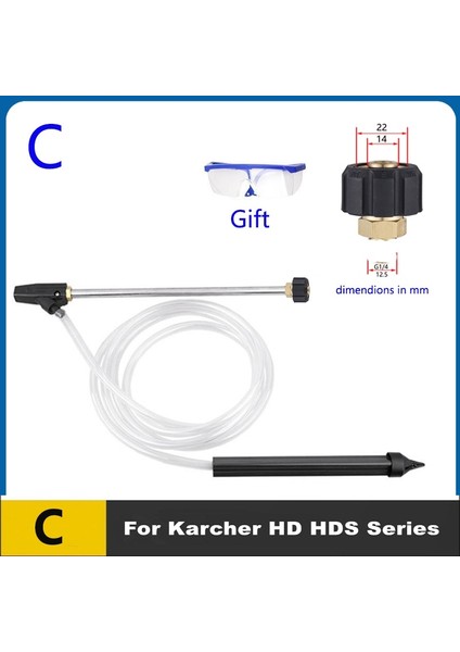 M22-KADIN Stili Kum Püskürtme Cihazıkumlama Kiti Islak Kumlama Makinesi Lance Nozulkarcher Huter Black Decker Için Makita Yüksek Basınçlı Yıkama Nozulları (Yurt Dışından)