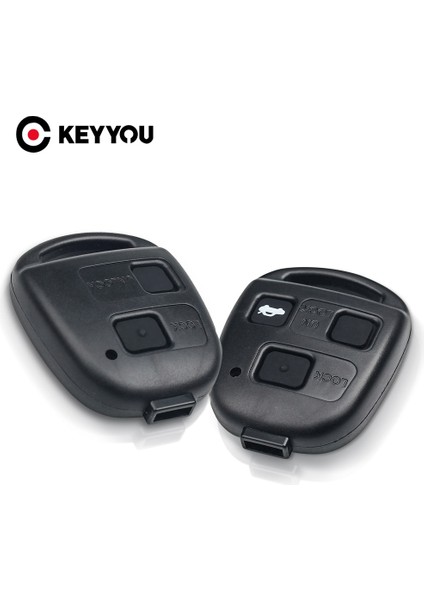 Model 4 Stili Logo Yok Keyyou Araba Anahtarı Kabuk Düğmeleri Uzaktan Toyota Yaris Camry Corolla Lexus Es Rx Için Kılıf Lx IS200 RX300 ES300 LS400 GX460 (Yurt Dışından)