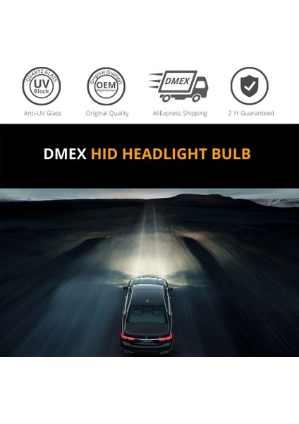 D2S Stili 6000K Soğuk Beyaz Dmex Oem W D1S D2S D2R D3S D4S D4R Xenon Hıd Ampuller Araba Far Değişimi 4300K ​​4500K 5000K 5500K 6000K 8000K (Yurt Dışından)