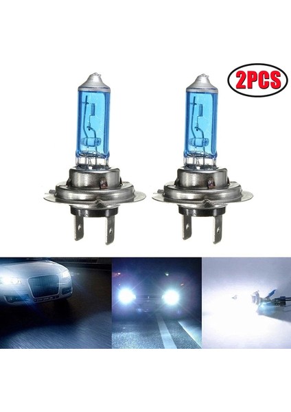 2 Adet 2 Adet Hk Xenon Gaz Halojen Far Beyaz Işık Lamba Ampulleri 55W 12V Araba Farları Için Ön Işıklar Için Lambalar (Xenon) (Yurt Dışından)