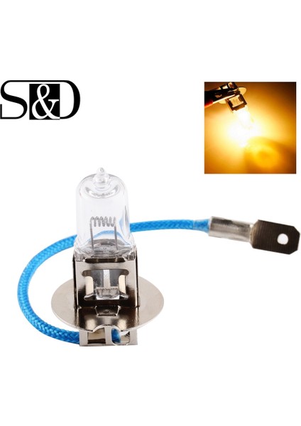 H3 24V 70W 3200K Sarı Sis Halojen Ampul Işık Çalışan Araba Kafa Işık Lambası Araba Styling Araba Işık Kaynağı Park (Yurt Dışından)