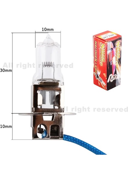 H3 24V 70W 3200K Sarı Sis Halojen Ampul Işık Çalışan Araba Kafa Işık Lambası Araba Styling Araba Işık Kaynağı Park (Yurt Dışından)