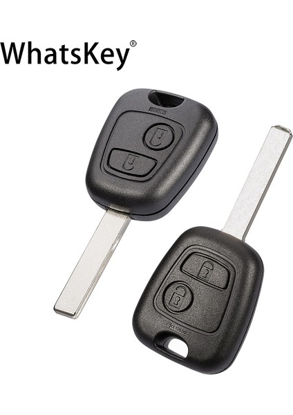 HU83 Bıçak Stili Whatskey 2 Buttomhz Uzaktan Araba Anahtarı Peugeot Partner Citroe VA2HU83 Bıçak ile ID46 Pcf (Yurt Dışından)