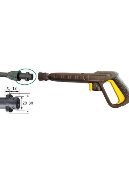 Sarı Stil Su Tabancası Memesi Karcher K2 K3 K4 K5 K6 K7 Jetturbo Lance Yüksek Basınçlı Temizleyici Araba Yıkama Köpük Temizleyici Araba Aksesuarları (Yurt Dışından)