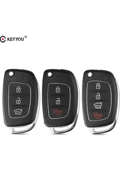 2. Model Keyyou Hyundai Solaris IX35 IX45 Elantra Santa Fe Yeni Verna Düğmesi Araba Anahtarı Kabuk HY20 Uzaktan Anahtarlık Sağ Yan Bıçak (Yurt Dışından) fiyatları