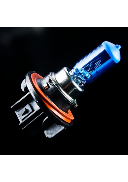 Hippcron H13 Halojen Ampul 12V Kuvars Cam Lacivert Süper Beyaz 5000K Araba Far Lambası (Yurt Dışından)