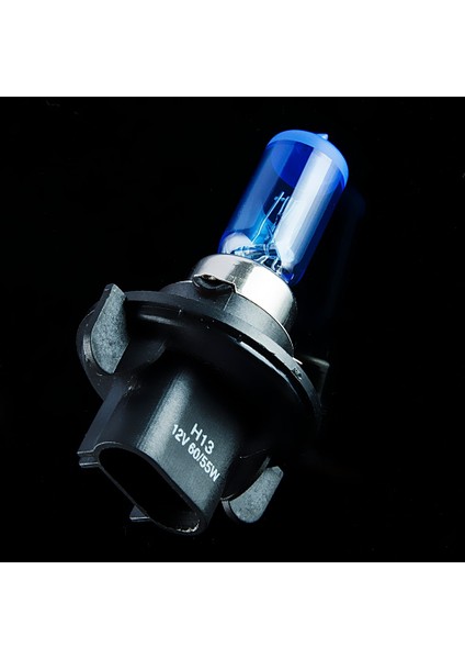 Hippcron H13 Halojen Ampul 12V Kuvars Cam Lacivert Süper Beyaz 5000K Araba Far Lambası (Yurt Dışından)