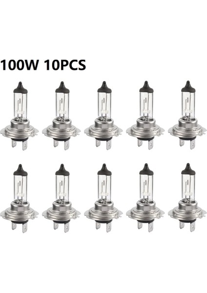H7 Stili 100W 10 Adet H7 Halojen Araba Far Ampulük Süper Parlak Halojen Lamba Profesyonel Oto Aksesuarları Genel Farlar Araba Ampul (Yurt Dışından)