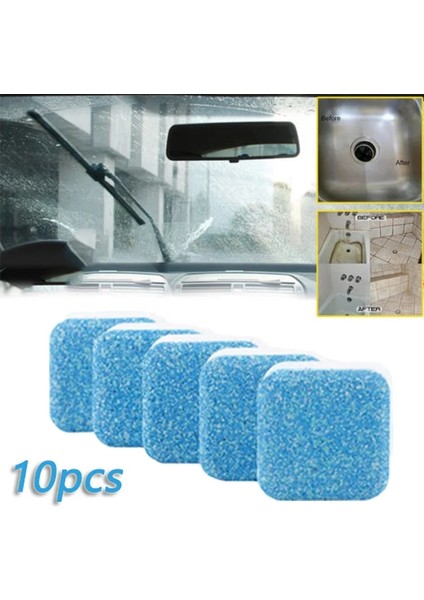 Altın Tarzı Araba Efervesan Tabletler Evrensel Pencere Camı Temizleme Ön Cam Sileceği Çamaşır Makinesi Katı Temizleyici (Yurt Dışından) fiyatları