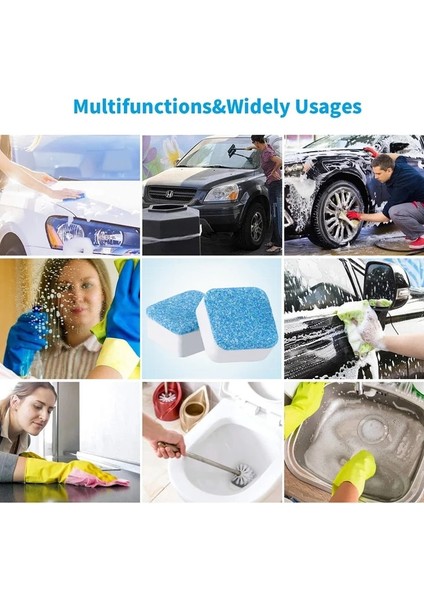 Altın Tarzı Araba Efervesan Tabletler Evrensel Pencere Camı Temizleme Ön Cam Sileceği Çamaşır Makinesi Katı Temizleyici (Yurt Dışından) modelleri