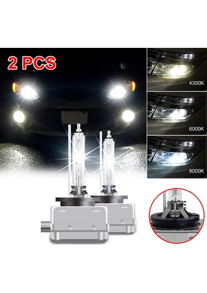 4300 K Stili A Bedava G! Yeni D1S Araba Far Ampul Kiti Hıd Xenon Far Ampulk 6000K 8000K Set (Yurt Dışından)