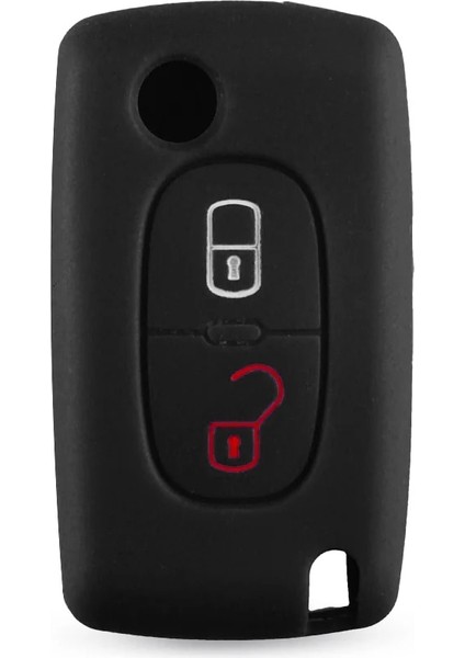 Siyah Stil Keyyou 2 Düğmeler Silikon Uzaktan Anahtar Kutu Citroe Için Peugeot S Için Kapağı Koruyun (Yurt Dışından)