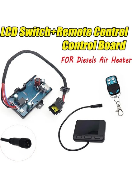 Uzak ve Monitör Stili 12V 24V Diesels Hava Isıtıcı LCD Monitör Anahtarı ve Uzaktan Kumanda ve Kontrol Panosu Anakart Araba Kamyon Park Isıtıcısı Kontrol Cihazı (Yurt Dışından) fiyatları