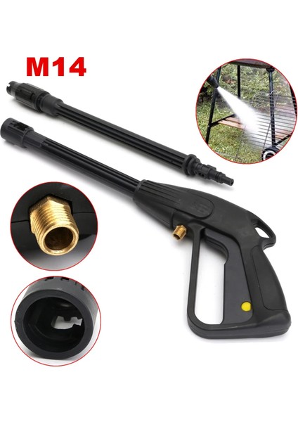 5m Hortum Stili Yüksek Basınçlı Araba Yıkama Püskürtme Tabancası M14 Jet Lance Memesi Jet Su Tabancası 10M Uzatma Hortumu Bosch Için Siyah Decker Için Araba Temizleme (Yurt Dışından) fiyatları