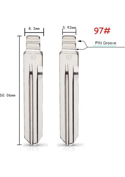 10 Adet No.97 Stil #08#15 #28 #29 #36 #50 #97 #33 #34 Hyundai Tucson Accent Getz Matri Sonata Kia HYN14R Kd Flip Anahtar Bıçak Değiştirme (Yurt Dışından)