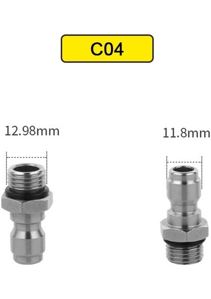 Xiyu Shop Altın Tarzı Yüksek Basınçlı Yıkayıcı "hızlı Bağlantı Bağlayıcı Adaptörü Hızlı Bağlantı Araba Yıkayıcı Için Temiz Yıkama Basınçlı Yıkama Konnektörü (Yurt Dışından)