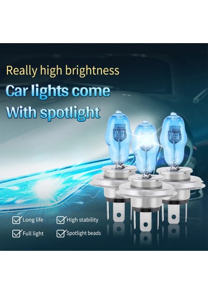 H7 2 Adet H4 H1 H3 H7 H Araba Hod Halojen Ampuller Dc 12V 100W 6000K Beyaz Işık Süper Parlak Otomatik Ön Far Lambası (Yurt Dışından)