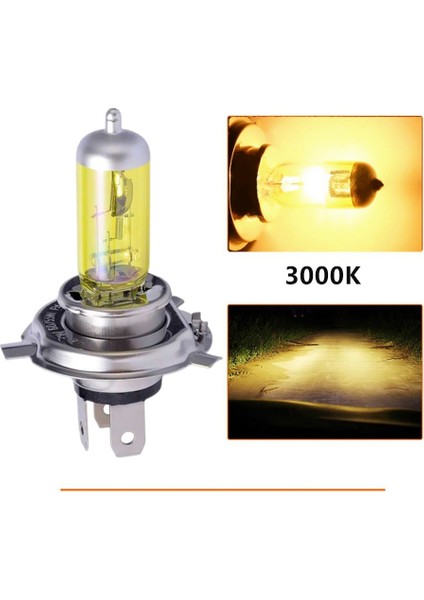 H7 Stili 3000K Süper Beyaz Sarı Halojen Ampul H4 H7 12V 100W 3000K 4300K ​​6000K Kuvars Cam Araba Far Lambası Motosiklet Işık Lambası (Yurt Dışından) modelleri