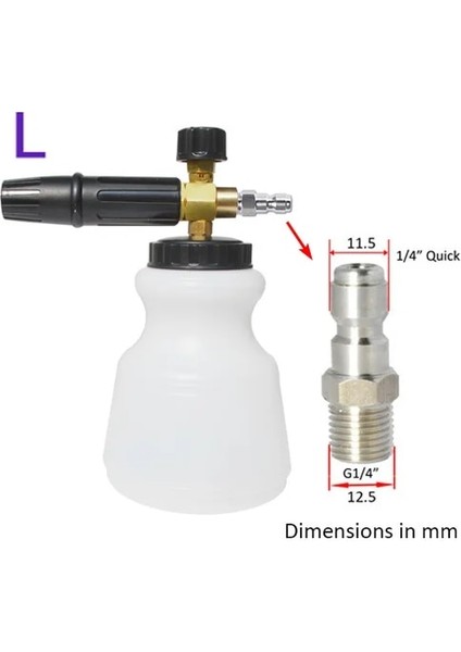 1-4 Hızlı Bağlantı Stili Yüksek Basınçlı Sabun Köpürtücü Kar Köpük Mızrak Karcher Bosch Interskol Elitech Lavor Için Köpük Nozul Köpük Jeneratörü Basınçlı Yıkama (Yurt Dışından)