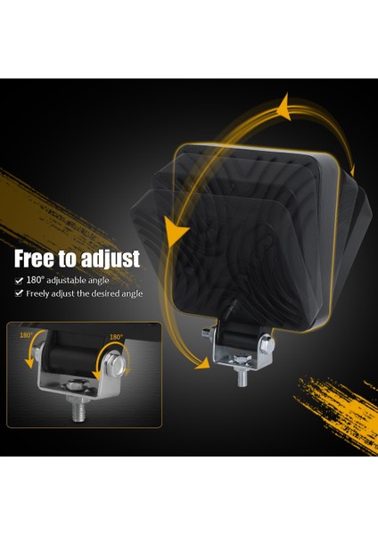 2x 72W 24LED Stili 126W 42 LED LED Çalışma Işığı Spot Kare 12V 24V Drl Araba Işık Kamyon Suv 4WD 4x4 Tekne Atv Jeep Traktör Sis Işık 28MM (Yurt Dışından) indirimleri