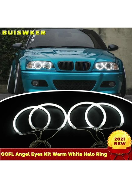 2 Adet Invertör Top Stili Ccfl Angel Eyes Kiti Sıcak Beyaz Halo Yüzük *4 Bmw E36 E38 E39 E46 (Orijinal Projektörlü) (Yurt Dışından) fiyatları