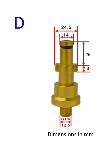 F Stili Metal Adaptör Köpük Memesi Köpük Jeneratörü Köpük Tabancası Yüksek Basınçlı Yıkama Sabunu Nilfisk Karcher Huter Elitech Lavor Için Köpürtücü (Yurt Dışından)