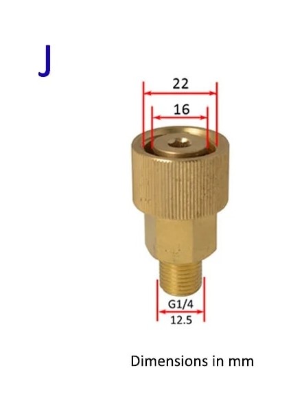 J Tarzı Metal Adaptör Köpük Memesi Köpük Jeneratörü Köpük Tabancası Yüksek Basınçlı Yıkama Sabunu Nilfisk Karcher Huter Elitech Lavor Için Köpürtücü (Yurt Dışından)