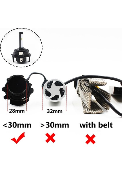 Rockeybright H7 Volkswagen Oldjetta Sagitar Golf 5 Için LED Far Tutucu Klip LED H7 Adaptör Far Soketi H7 Ampul Tutucu (Yurt Dışından) modelleri