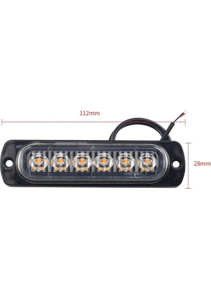 4 Adet Mavi Stil V 6 LED Işıkları Amberredwhiteblue Araba Römork Kamyon Motosiklet Yan Işaret Lambası Dönüş Işık Çubuğu Göstergeleri Lambası (Yurt Dışından) indirimleri
