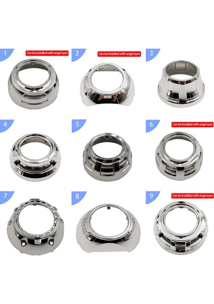 9 Numara Stili Araba Styling 3.es Projektör Lens Örtüleri Kolay Kurulum Koito Q5 Bi-Xenon Sakladı Projektör Örtüsü Maske Lhd Rhd Far Sakladı (Yurt Dışından)