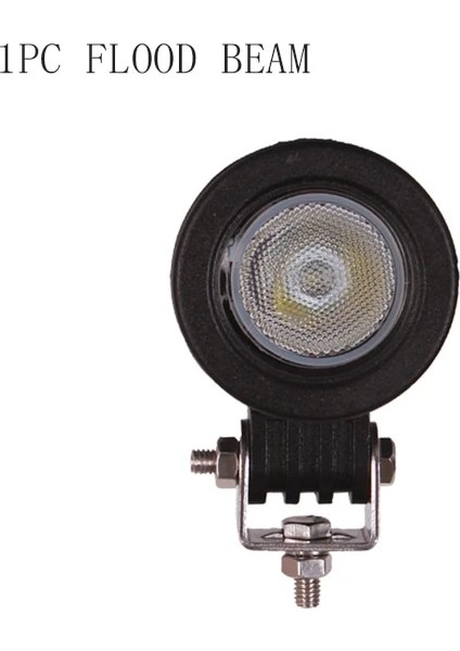1 Yuvarlak Sel Tarzı 10W LED Çalışma Işığı 12V 24V 2ınch Mini Araba Oto Kamyon Atv Motosiklet 4x4 4WD Traktör Bisiklet Göstergesi Sis Lambası Sürüş Far (Yurt Dışından)