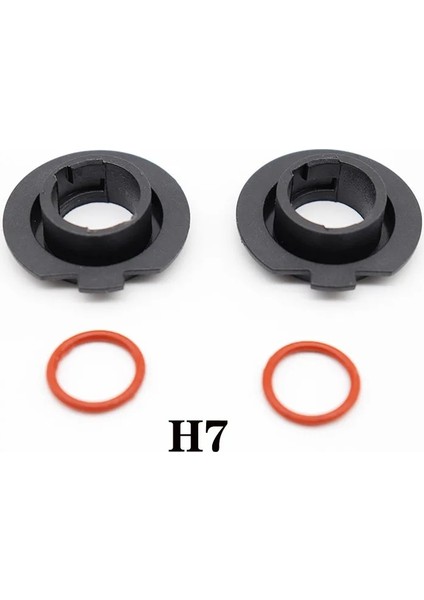 H1 Stili 2 Adet Siyah Araba LED Far Ampul Adaptörü Tutucu Baz Yuva H1 H3 H4 H7 H11 H Için Tutucu (Yurt Dışından)