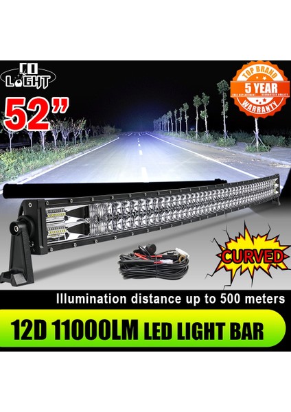 1 Adet Braket Tarzı Co Işık Urved LED Işık Çubuğu 420W 620W 820W Taşkın Spot Combo LED Çalışma Işık Çubuğu Offroad Uaz Için 12V 24V (Yurt Dışından) fırsatları
