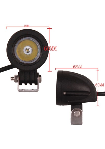 2 Kare Nokta Stili 10W LED Çalışma Işığı 12V 24V 2ınch Mini Araba Oto Kamyon Atv Motosiklet 4x4 4WD Traktör Bisiklet Göstergesi Sis Lambası Sürüş Far (Yurt Dışından) indirimleri