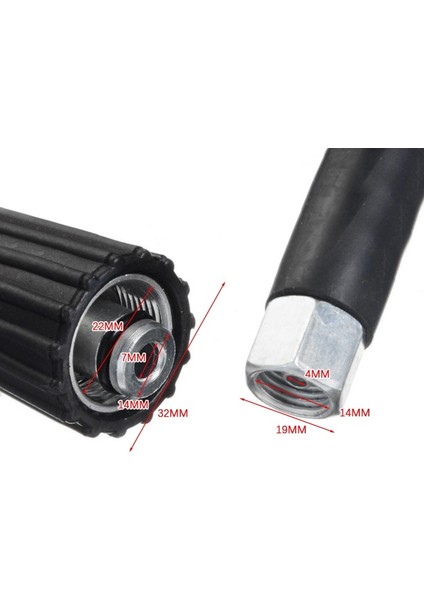 Ben 10M Yüksek M22 x M14 Güç Basınçlı Yıkama Makinesi Uzatma Jet Hortum Konektörü Yıkayıcı Yıkama Püskürtme Tabancaları Için Değiştirme (Yurt Dışından) fırsatları
