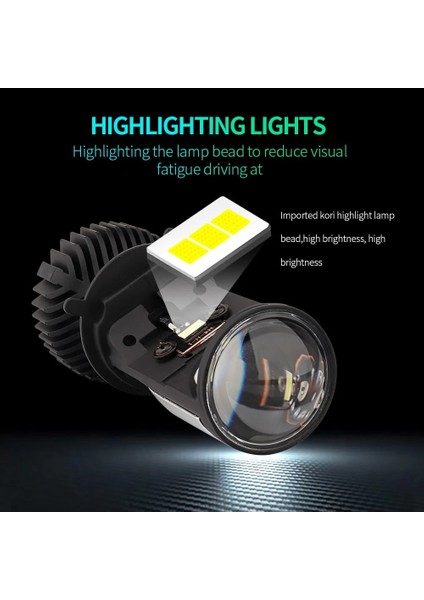Soldan Direksiyon Stili Z6 1 Adet Aıleo Canbus 90WPAIR Lambası H4 LED Mini Projektör Lensi Automobles Ampul Lm Dönüşüm Kiti Hilo Işınlı Far Rhd Lhd (Yurt Dışından)