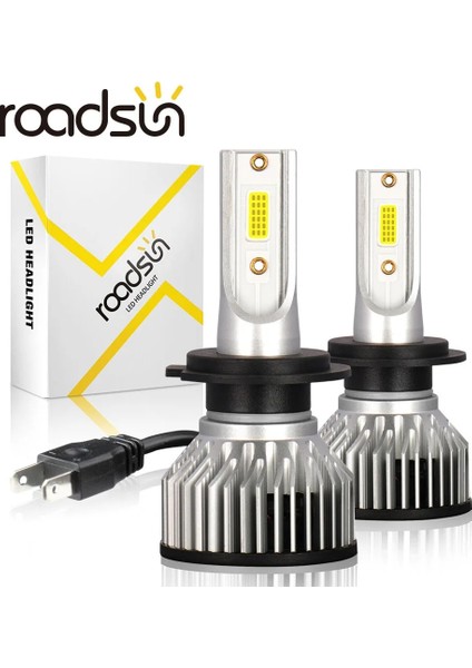 H1 Stili 3000K Roadsun Araba Işıkları H4 H7 LED H11 H8 H9 H1 Hb LED B H13 Far Ampul Oto Sis Lambası 12V 3000K 6000K 8000K (Yurt Dışından) modelleri