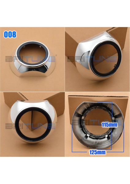 No.8 Stili Hella 3r G5KOITO Q5 Lens Için 3.rojector Örtüleri Bi-Xenon Far Çerçeve Güçlendirme Lensler Araba Işıkları Aksesuarları Kapakları (Yurt Dışından)