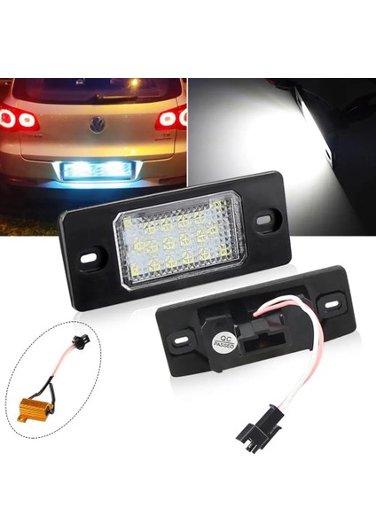 Beyaz Stil LED Numarası Plaka Porsche Cayenne Vw Golf 5 Için LED Işık Lambası Touareg Üçlü Canbus Otomatik Kuyruk Aydınlatma Kaynağı (Yurt Dışından)