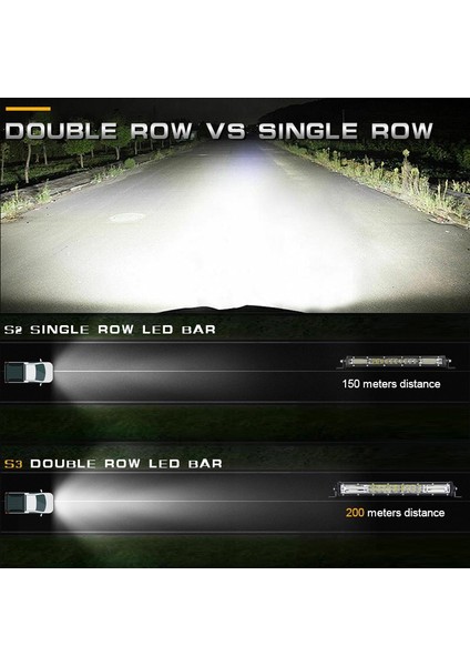 7 Inç Spot Işık Stili Ultra Ince LED Bar 7 '' 13 '' Çift Sıralı Combo Işın LED Işık Barwork Işık Atv Off Road Araba Sis Farları Barra LED 4x4 (Yurt Dışından) fırsatları
