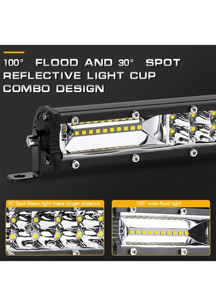 7 Inç Spot Işık Stili Ultra Ince LED Bar 7 '' 13 '' Çift Sıralı Combo Işın LED Işık Barwork Işık Atv Off Road Araba Sis Farları Barra LED 4x4 (Yurt Dışından) indirimleri