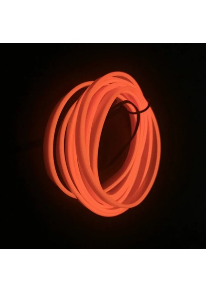 Beyaz Stil Turuncu Neon El Tel Dize Şerit Halat Tüp Işık Araba Dıy Projesi Için Esnek Ortam Işıkları Oto Dekoratif Aksesuarlar (Yurt Dışından)