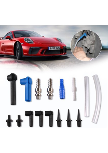 16PC Tarzı Yağ Pompalama Borusu Araba Fren Sistemi Sıvı Konektörü Yağ Boşaltılmış Hızlı Değiştirme Aleti Yağ Dolum Ekipmanı Fren Yağı Değiştirme (Yurt Dışından) modelleri