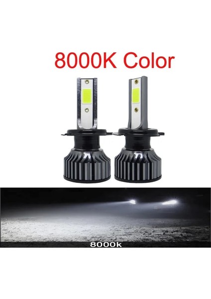 H9 Stili 8000K Beyaz Mavi Anbus Araba Farları Ampul LED H4 H7 H1 H3 H11 H13 H Hb3 Hb Lm Buz Cob 6500K 4500K Otomatik Sis Lambası (Yurt Dışından)