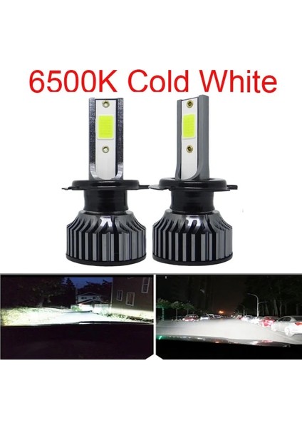 H8 Stili 2 Taraflı 6500K 2 Adet LED Lm De Araba Far Ampülleri H11 H8 H9 H7 Far Hb Hb4 Oto Lamk 8000K LED Sis Ampulleri (Yurt Dışından)