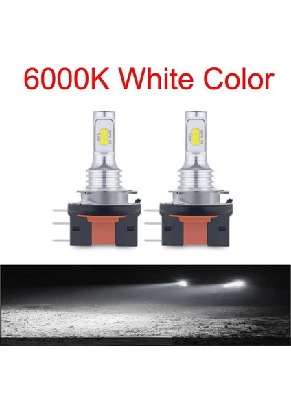 H7 Stili 6000K Soğuk Beyaz 2 Adet Lm H15 H4 H7 LED Ampul Uzun Far Far Sürüş Işık Gündüz Çalışan Işık 360 ° Işık 6000 K 12 V Araba Oto Far (Yurt Dışından)