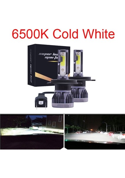 H8 Stili 6500K 2 Taraf Muxall H7 H4 H11 H LED Araba Far 80W Lm 4side Ar Ampul 6000K LED Sis Farları Far Ampul (Yurt Dışından)
