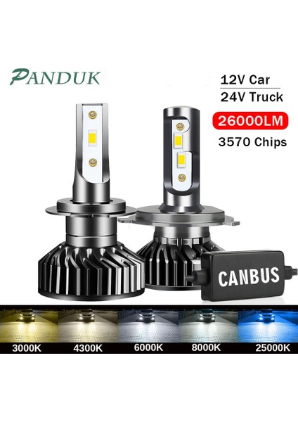 3000K Tarzı 12V Csp Canbus Panduk H7 H4 LED Lm Canbus Far H1 H8 H9 H Hb3 Hb4 LED Ampul Lm Araba Için Lamba 12V 24V 4300K ​​6000K 8000K (Yurt Dışından)