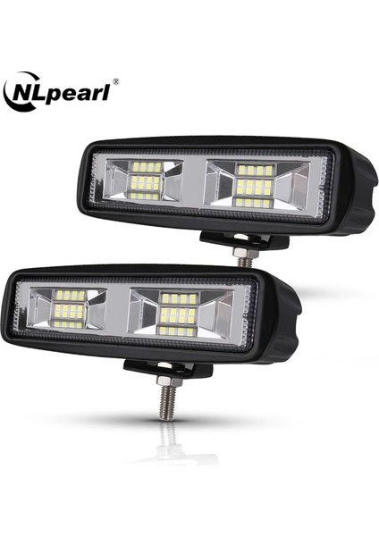 2 Adet 72W Lamba Stili Nlpearl Light Barwork Light LED Sis Farları Off Road 4x4 48W Spot Işın Kamyonlar Için LED Işık Çubuğu Jeep Atv Suv Drl LED Spot Işığı (Yurt Dışından)