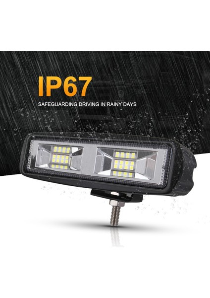 2 Adet 72W Lamba Stili Nlpearl Light Barwork Light LED Sis Farları Off Road 4x4 48W Spot Işın Kamyonlar Için LED Işık Çubuğu Jeep Atv Suv Drl LED Spot Işığı (Yurt Dışından)